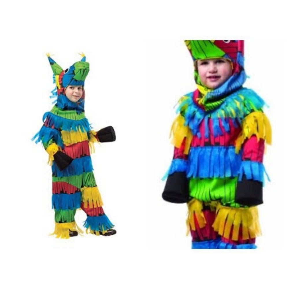 RASTA IMPOSTA Multicolor Horse Pinata Costume Toddler Sz 3T-4T NEW